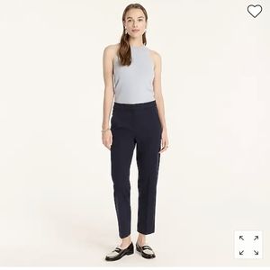 J. Crew Kate Bi-stretch Cotton Straight Pants